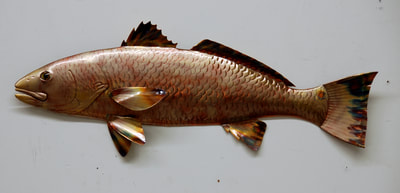 red drum Copper Fish Art