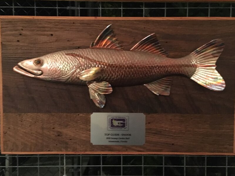 snook art copper fish trophy