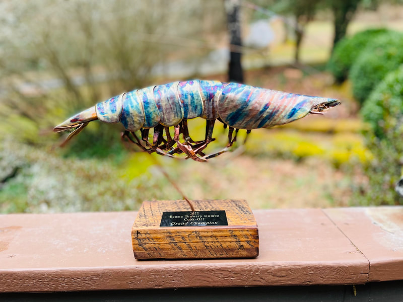 copper fish art sculpture replica commission