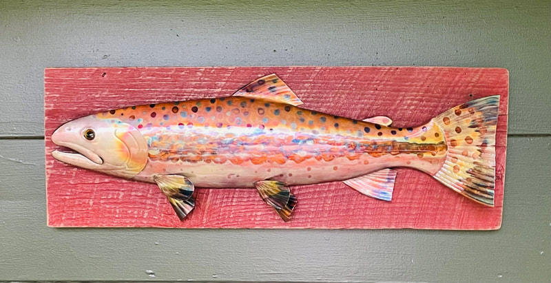 copper fish art sculpture replica 