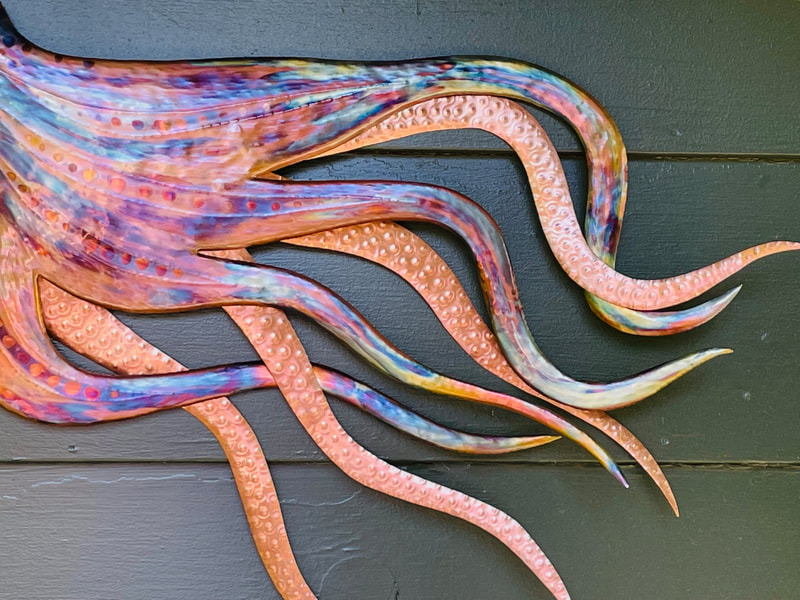 copper fish art sculpture replica commission