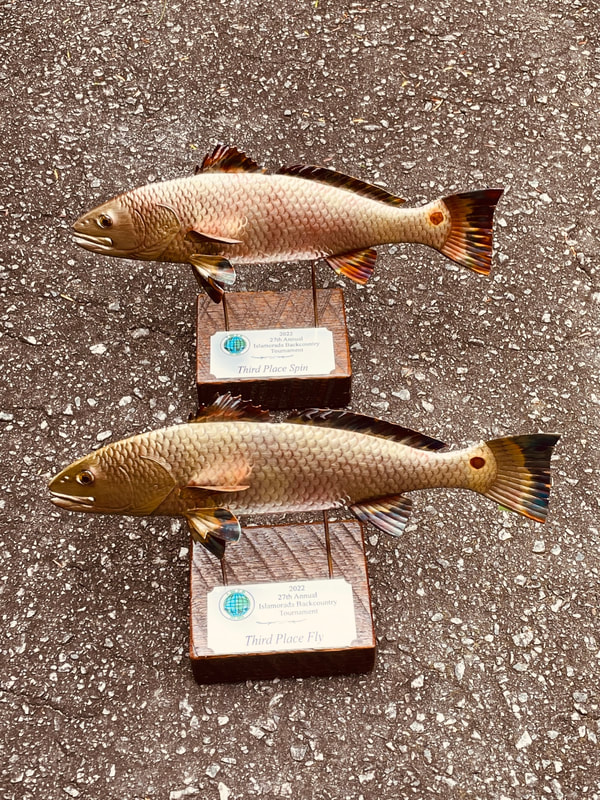 copper fish art sculpture replica commission trophies